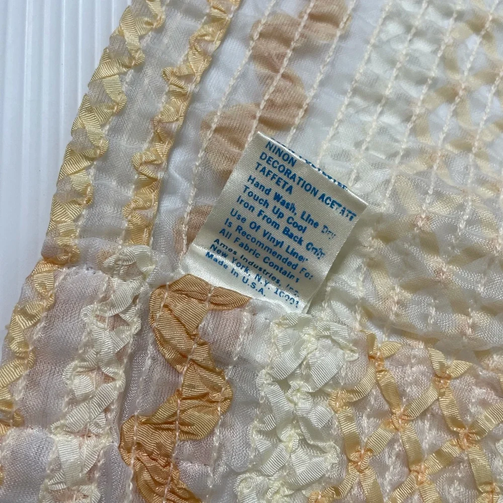 Vintage Curtain 2 Pc Set Antique Boho Retro 60’s 70’s 80’s Farmhouse Cottage